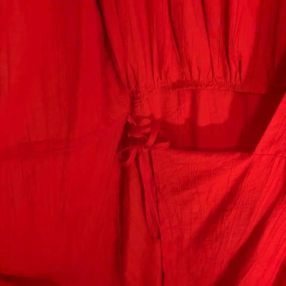 H&M red wrap-around M mini dress - Picture 9 of 12